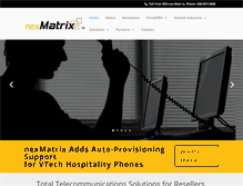 Tablet Screenshot of nexmatrix.com